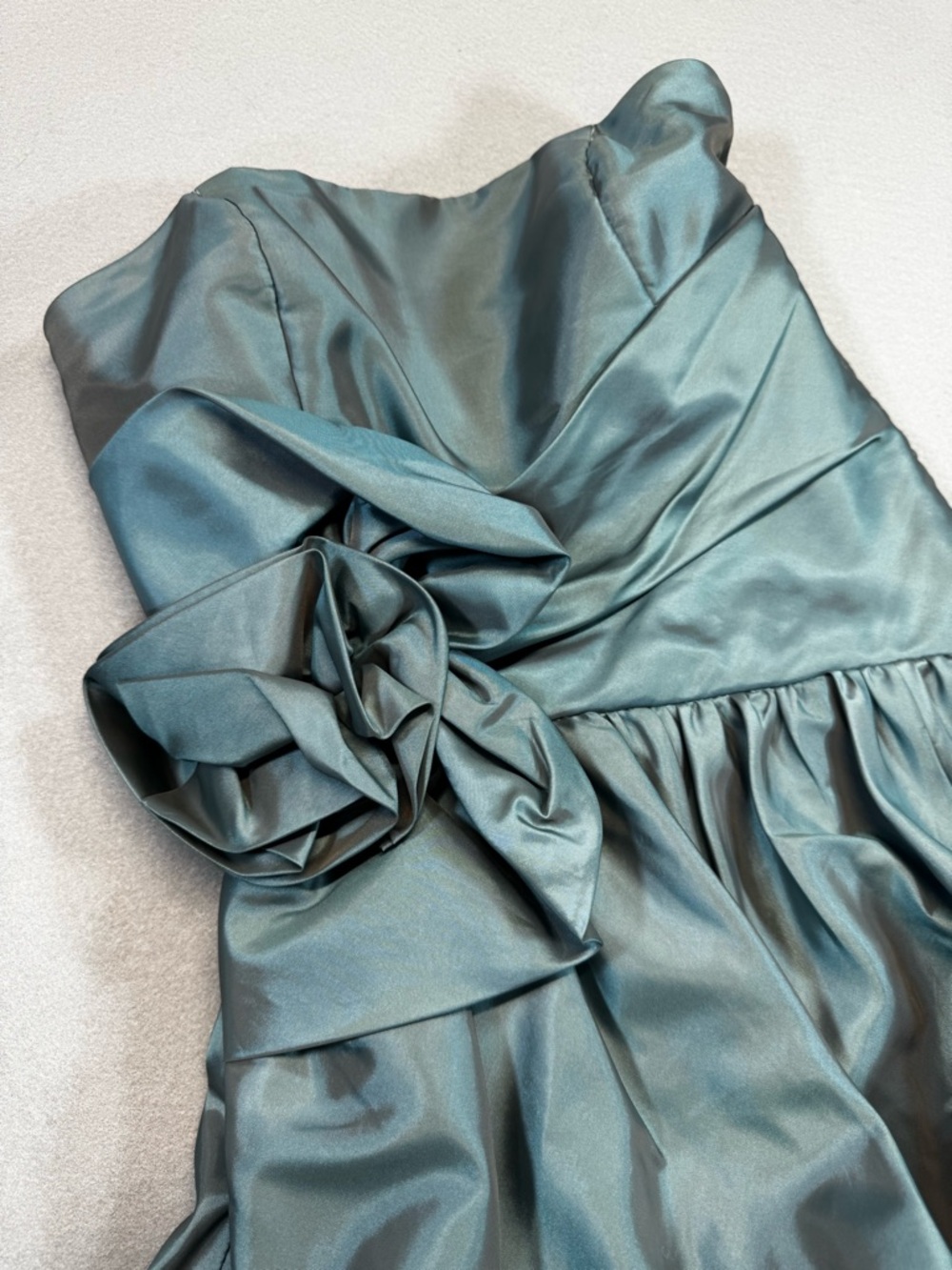 Vintage Jessica McClintock For Gunne Sax Strapless, Bubble Skirt Formal Dress